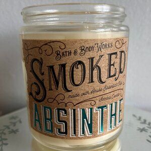 Smoked Absinthe One-Wick Jar Candle Anise Essential Oil Bath & Body Works RARE